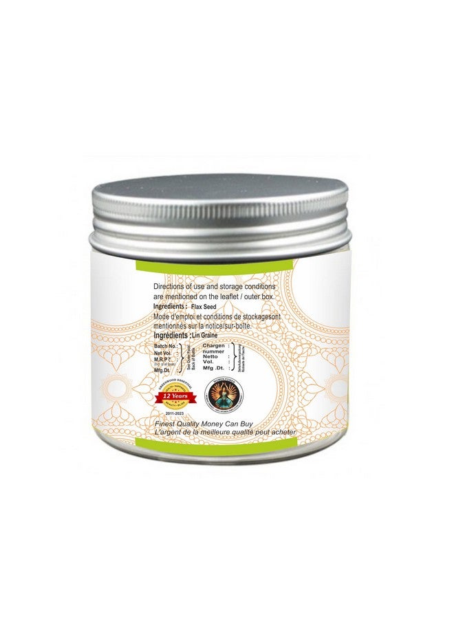 Greenwood Essential Pure Flax Seed Powder (Linum usitatissimum) Organic Certified 100gm (3.5 oz) - Image 3