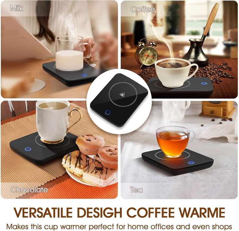Misby Mug Warmer, Coffee Cup Warmer with Auto Shut Off, Gravity-Induction Coffee Warmer for Desk Use, Coffee Mug Warmer for Coffee Lovers Gift Keep Beverages Coffee Warmer (Black) - Image 5