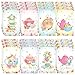 Faccito 24 Pcs Mini Tea Notebook Floral Tea Mini Notepad Party Favors Teapot Party Small Spiral Pocket Notebooks Floral Teapot Time Notepad Memo Spiral Notebooks for Birthday Classroom Reward Supplies - Image 2