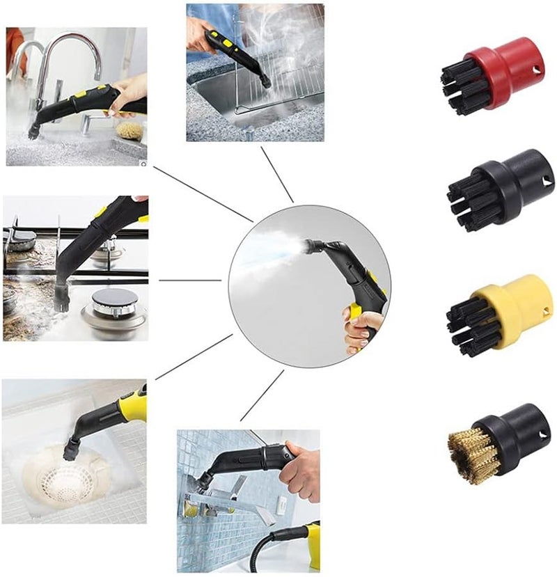 Round Brush Nozzle Set For SC1 SC2 SC3 SC4 SC5 Steam Cleaner Accessories - Image 3