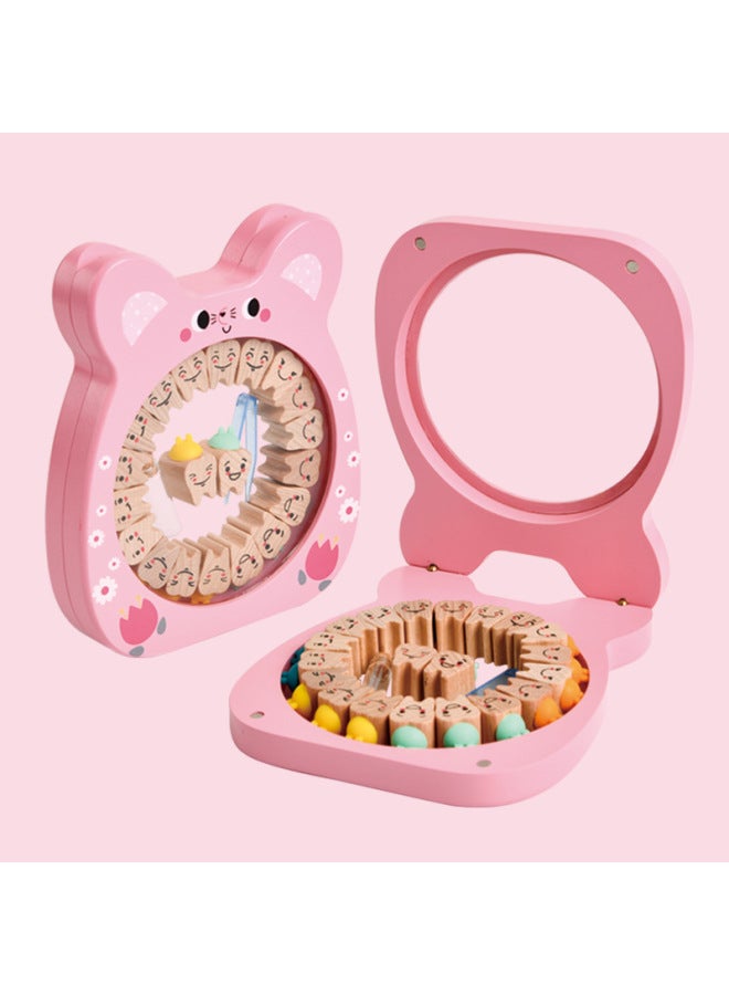 Children's Teeth Box Boys And Girls Teeth Memorial Box Creative Baby Fairy Umbilical Cord Collection Box-Color:Little Mouse-Pink  - Image 1