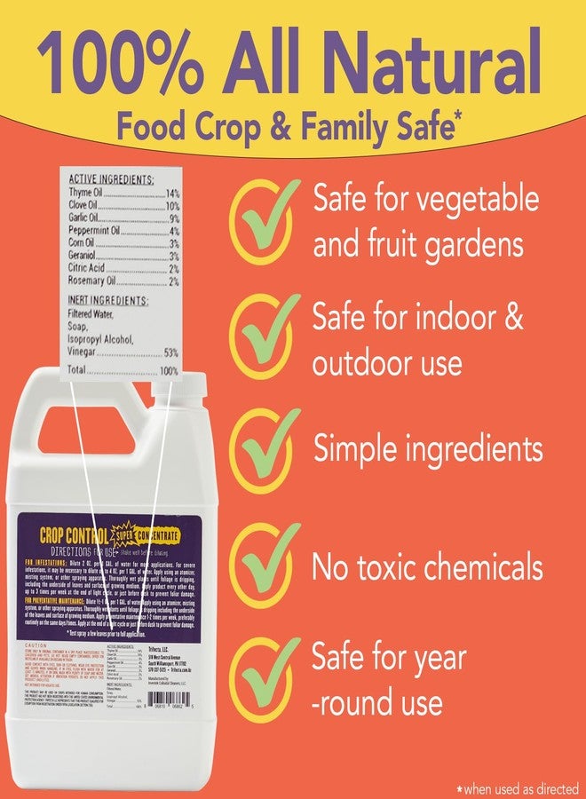 Trifecta Crop Control Super Concentrate All-in-One Natural Pesticide, Fungicide, Miticide, Insecticide, Help Defeat Spider Mites, Powdery Mildew, Botrytis, Mold, and More on Plants 4 OZ - Image 4