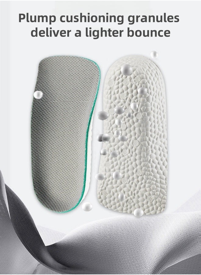 Harse 1 Pair Invisible Height Increasing Insoles, 3.5cm Heel Lift Foot Pads for Men & Women, Breathable Shock Absorbing Sports Inserts  - Image 5