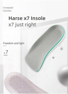 Harse 1 Pair Invisible Height Increasing Insoles, 3.5cm Heel Lift Foot Pads for Men & Women, Breathable Shock Absorbing Sports Inserts  - Image 4