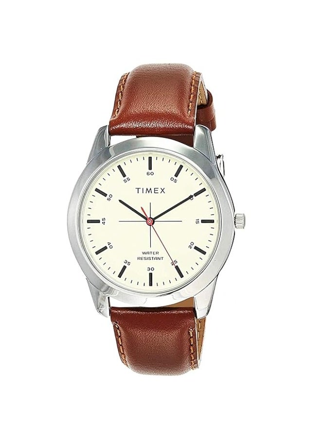 TIMEX Classics Analog Watch for Men with Round Dial & Water Resistant Man's Wrist Watches - Image 1