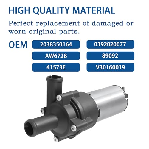 FIQAPJ Auxiliary Engine Water Pump Replacement for Mercedes C230 C200 C230 C240 C280 C320 C350 Coolant Pump Replaces AW6728 2038350164 A2038350164 - Image 3
