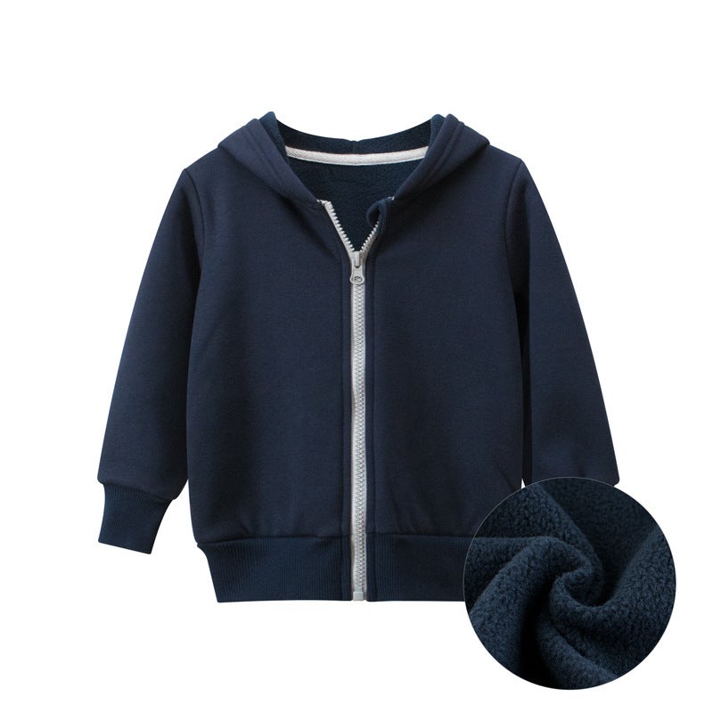 27Kids Korean Style Kidsren'S Clothing Products 2024 Kidsren'S Jacket Zipper Sweatshirt Fleece Baby Clothes Ins - Image 4