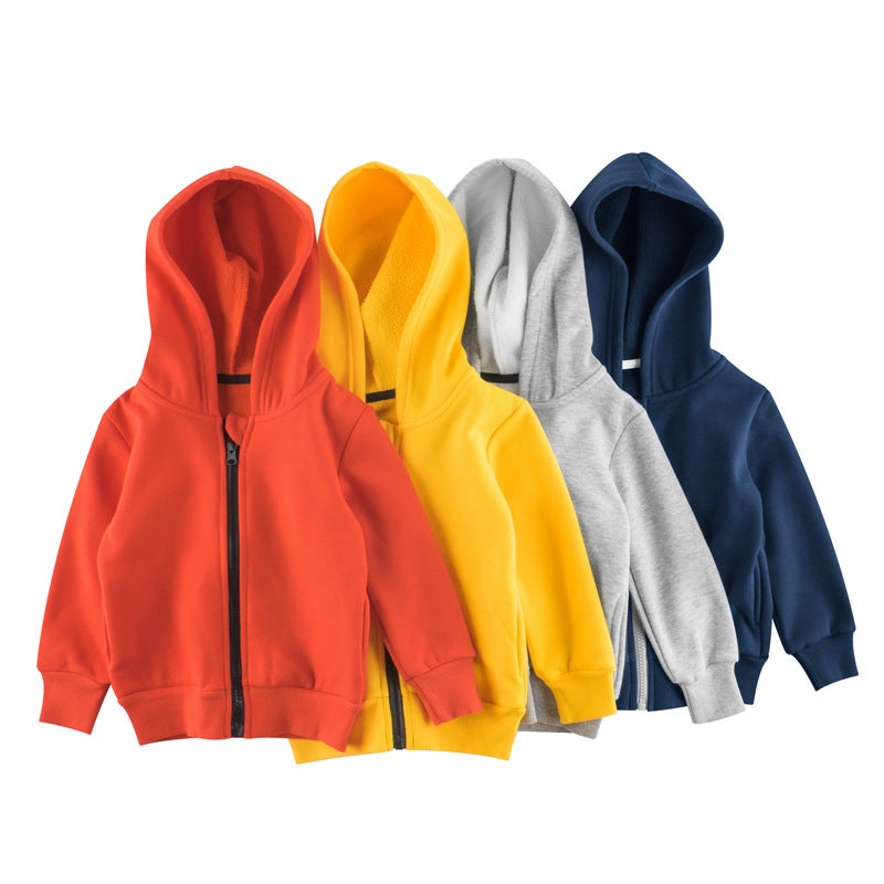 27Kids Korean Style Kidsren'S Clothing Products 2024 Kidsren'S Jacket Zipper Sweatshirt Fleece Baby Clothes Ins - Image 2