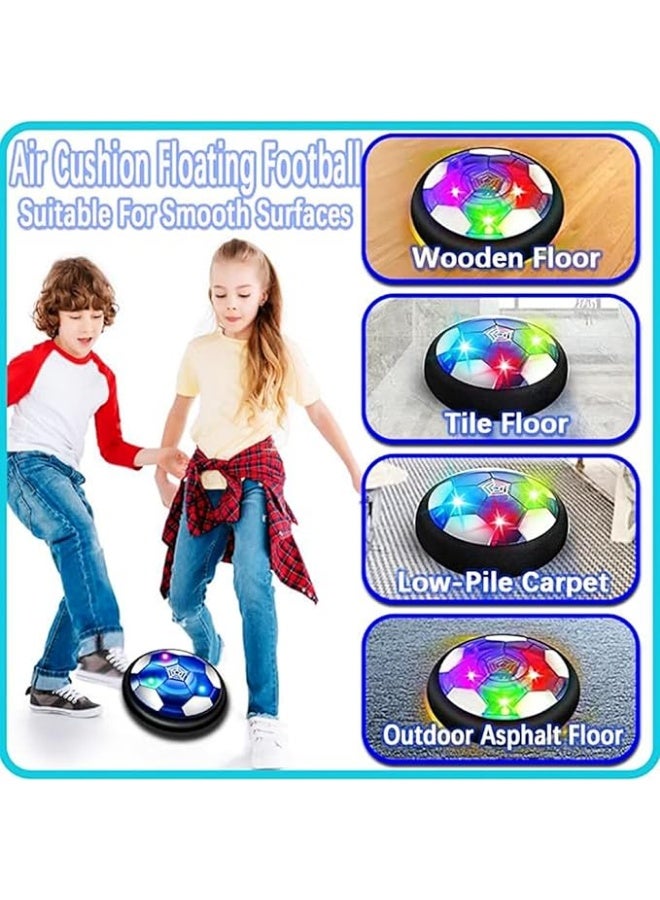 كرات كرة قدم هوفر للأطفال مع إضاءة LED ولمسة فوم آمنة – لعبة كرة قدم طافية قابلة لإعادة الشحن للاستخدام الداخلي والخارجي – هدية مثالية للأولاد من سن 6 إلى 12 سنة - Image 2