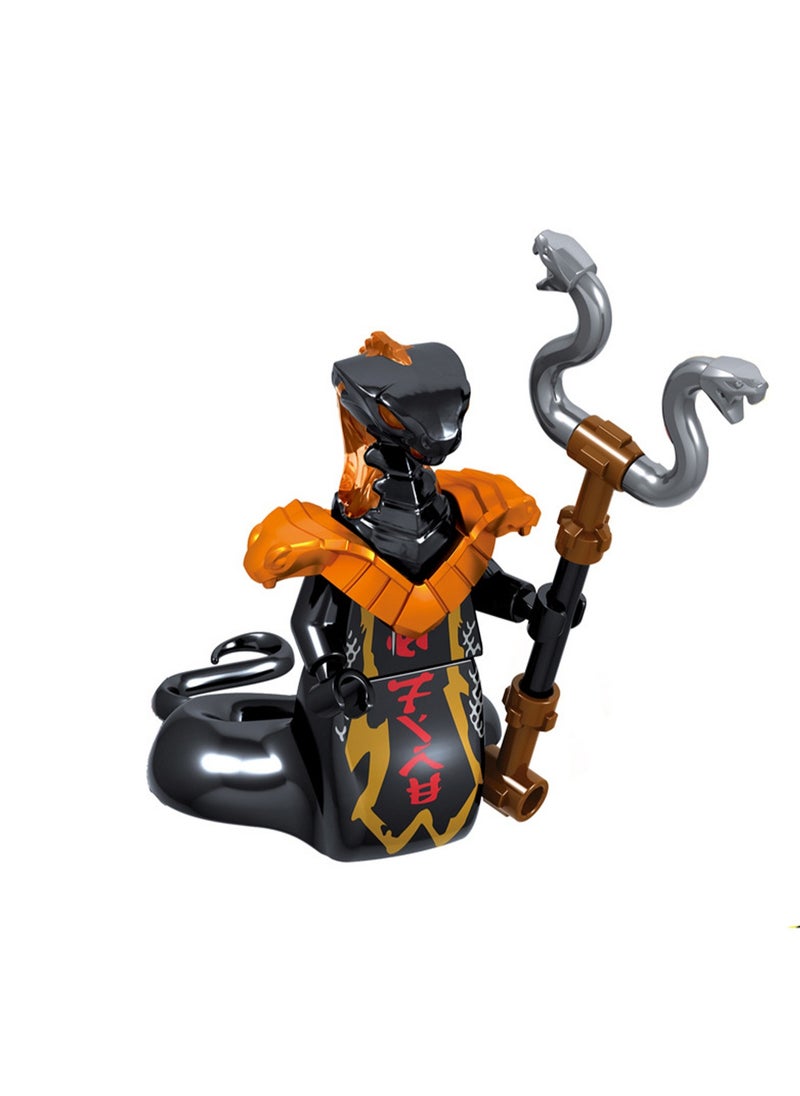 null - 7 Phantom Series Puzzle Assembling Ninja Building Blocks Minifigure Toys Boys Children Gift Bag Pack - Image 1