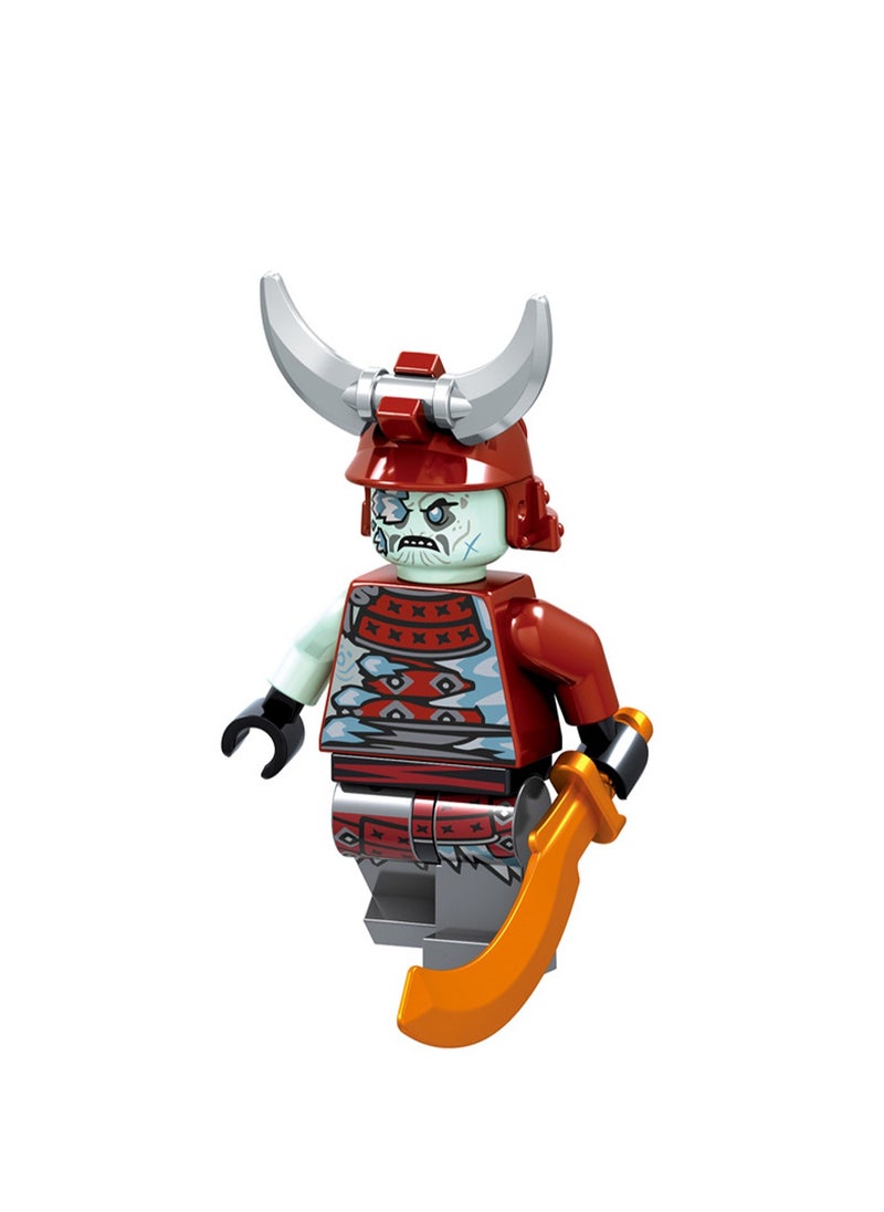 null - 7 Phantom Series Puzzle Assembling Ninja Building Blocks Minifigure Toys Boys Children Gift Bag Pack - Image 1