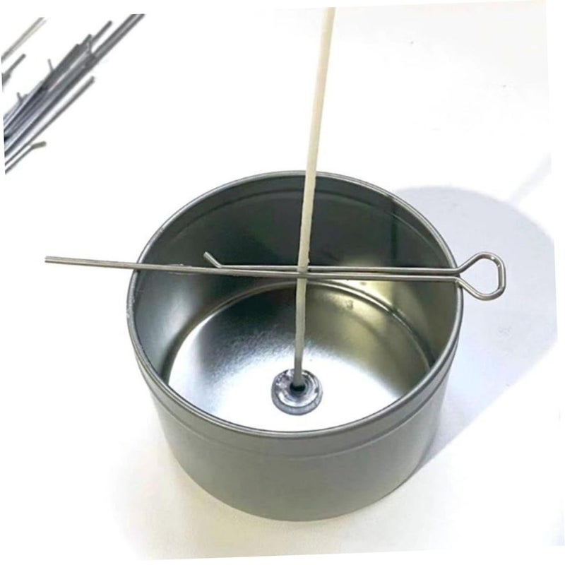 10 قطعة من أدوات تثبيت الفتيل للشموع DIY حوامل فتيل معدنية من الفولاذ الكربوني - Image 5