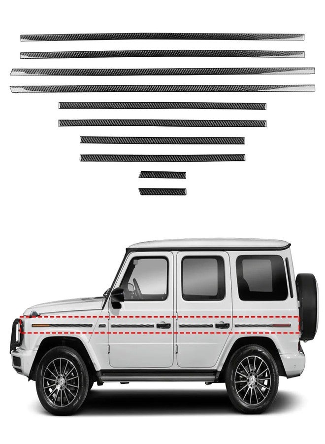 فانسيموت حواف جانبية من ألياف الكربون الحقيقية من Fancemot متوافقة مع مرسيدس بنز الفئة G G63 G550 W463A 2019-2025 - Image 1
