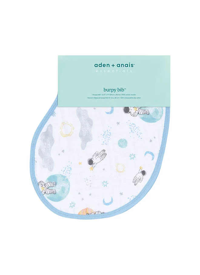 ايدن + أناي Essentials Cotton Muslin Baby Burpy Bib Space Explorers