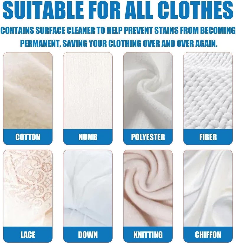 Laundry Stain Remover Spray, Multi-Fabric Stain Scrubber for Cotton, Polyester, Lace and Chiffon, Effectively More Stains (60ml) - Image 4