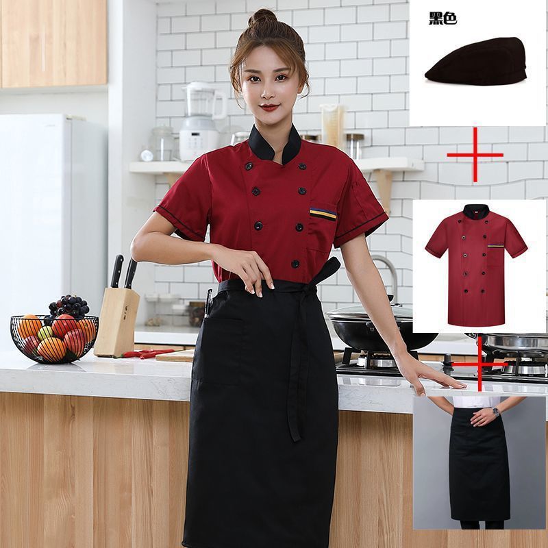 Chef Clothes Quick Hair Chef Work Clothes Long Sleeve Kitchen Canteen Dining Chef Men And Women Suit - Image 1