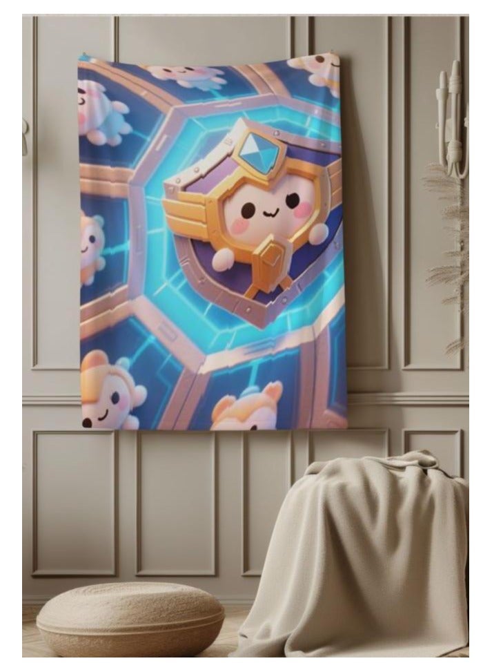 general Flannel thin blanket (warm and comfortable, suitable for sleep, gaming, dust removal and sandproof) 150cm*200cm - 505 - Image 1