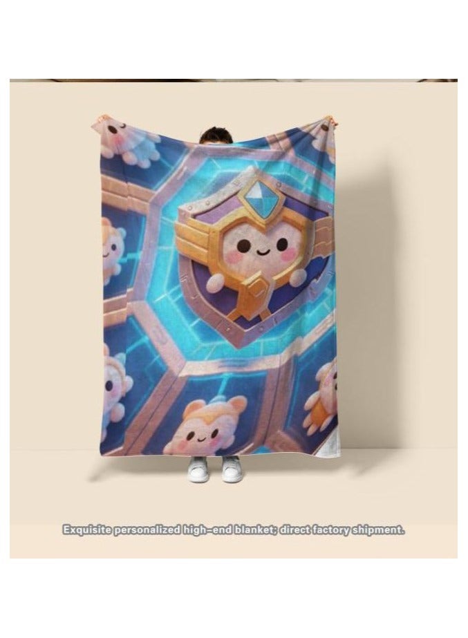 general Flannel thin blanket (warm and comfortable, suitable for sleep, gaming, dust removal and sandproof) 150cm*200cm - 505 - Image 4