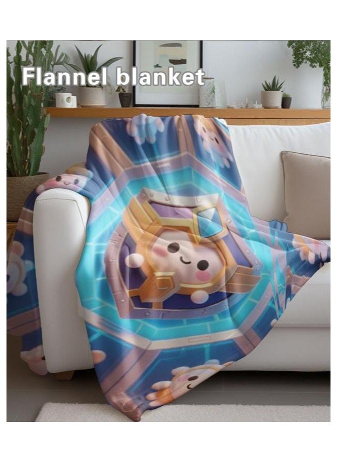 general Flannel thin blanket (warm and comfortable, suitable for sleep, gaming, dust removal and sandproof) 150cm*200cm - 505 - Image 5
