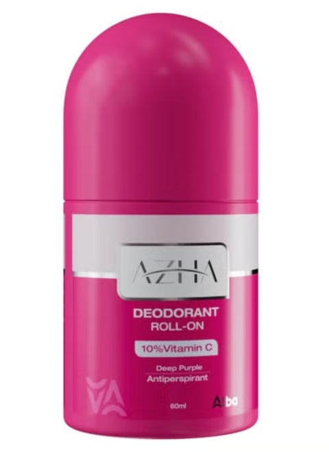 Azha Deep Purple 5*1 Whitening & Hair Growth Delay Deodorant (60ml) - Long-Lasting Freshness