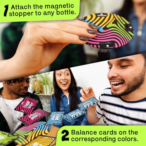 Big Potato Cards vs Gravity Pro Ultimate Stacking Balancing Travel Game Waterproof Card Game for Camping Vacations Family Fun 28 Players - Image 5