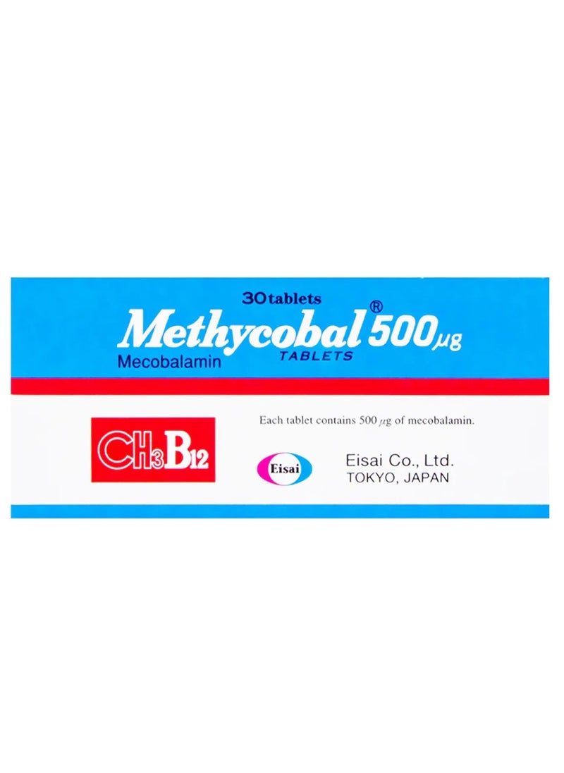 METHYCOBAL 500mcg Vitamin B12 Tablets 30's 