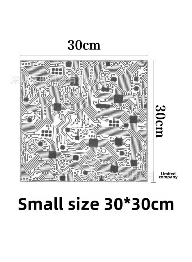 Camera Storage Liner Cloth 100% Off Cloth Suitable For Canon Sony Fuji Nikon Lens Cloth Photography Self-Adhesive Magic Cloth-Color:100% Off Cloth Circuit White 30*30 Small Size - Image 1