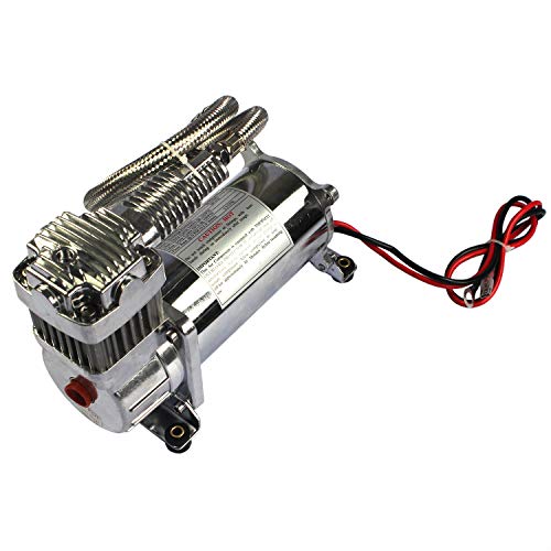 JDMSPEED New 12 Volt Dual Chrome 440C 200 PSI Air Compressor Kit 440C - Image 5