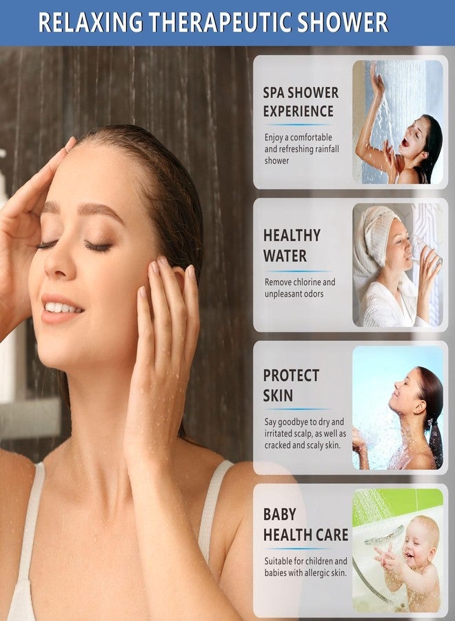 Voolan Filtered Shower Head - 20 Stage Luxury Rain Shower Filter For Hard Water for Remove Chlorine and Harmful Substances - 4.5" Round High Pressure Rainfall Showerhead (Chrome) - Image 4