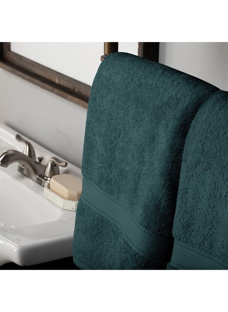 سيجنولا منشفة حمام سيجنولا 50 × 90 سم لون أخضر سكوتش، قطن 100%. - Image 3