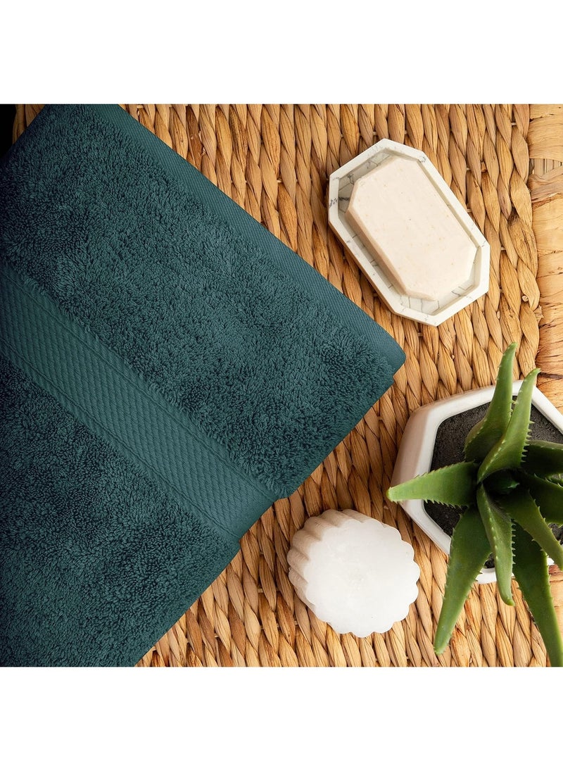 سيجنولا منشفة حمام سيجنولا 50 × 90 سم لون أخضر سكوتش، قطن 100%. - Image 4