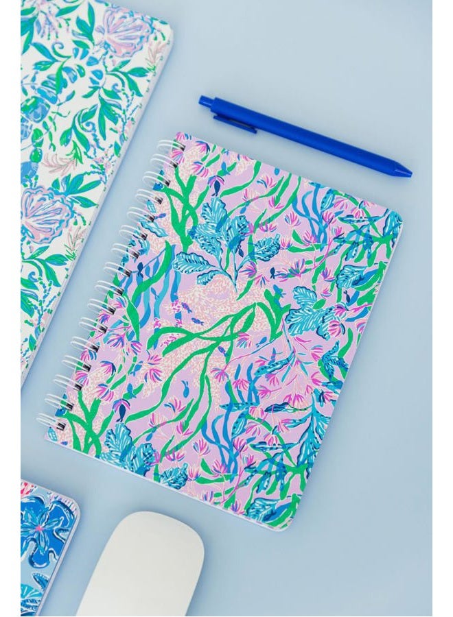 Lilly Pulitzer Hardcover Mini Spiral Notebook, 8.5" x 6.5" Small Journal with 160 College Ruled Pages, Secret Escape - Image 3