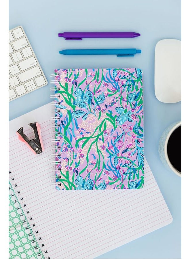 Lilly Pulitzer Hardcover Mini Spiral Notebook, 8.5" x 6.5" Small Journal with 160 College Ruled Pages, Secret Escape - Image 4