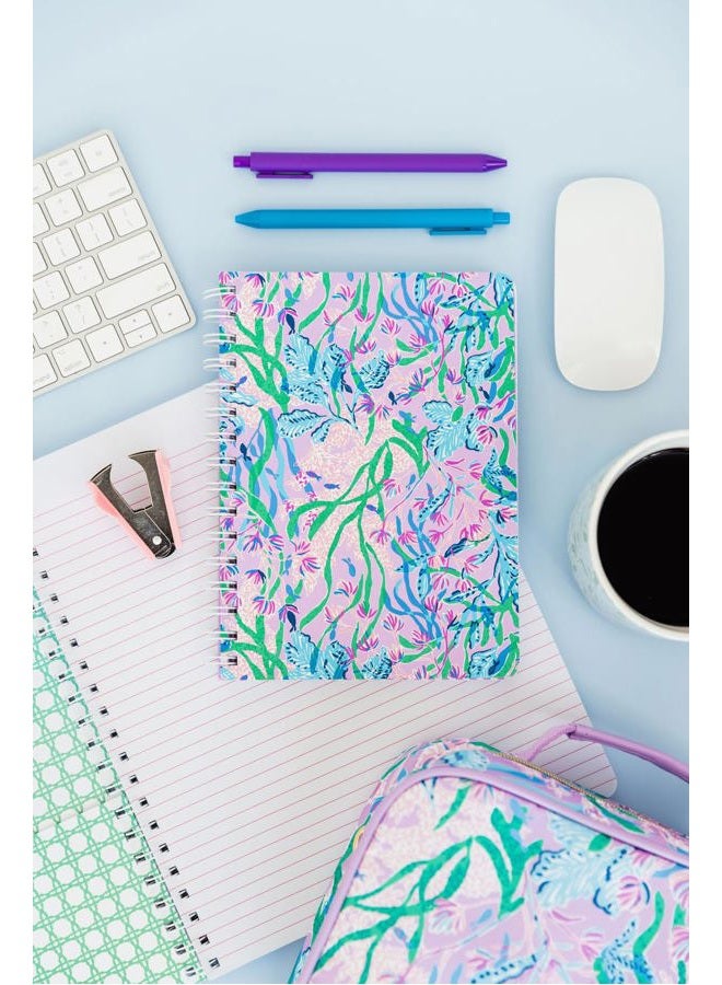 Lilly Pulitzer Hardcover Mini Spiral Notebook, 8.5" x 6.5" Small Journal with 160 College Ruled Pages, Secret Escape - Image 5