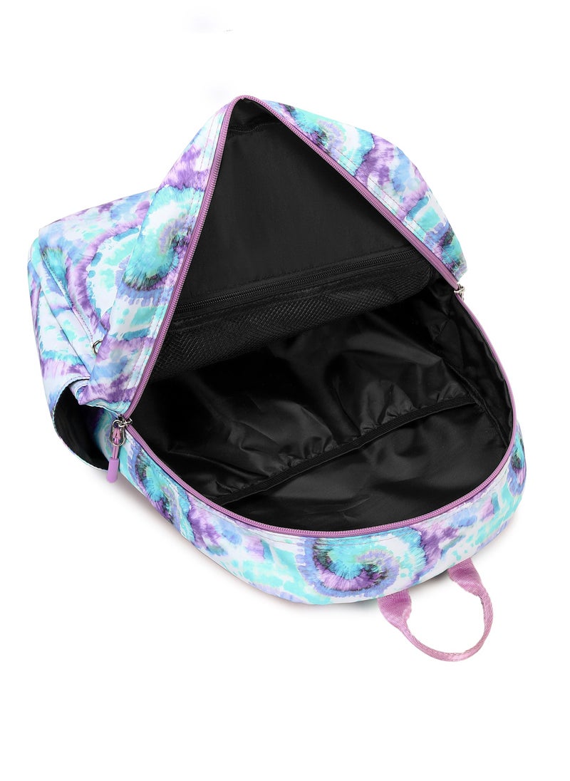 Loquat Printed Three-Piece School Bags Large Capacity Space Backpack Green  - Image 4
