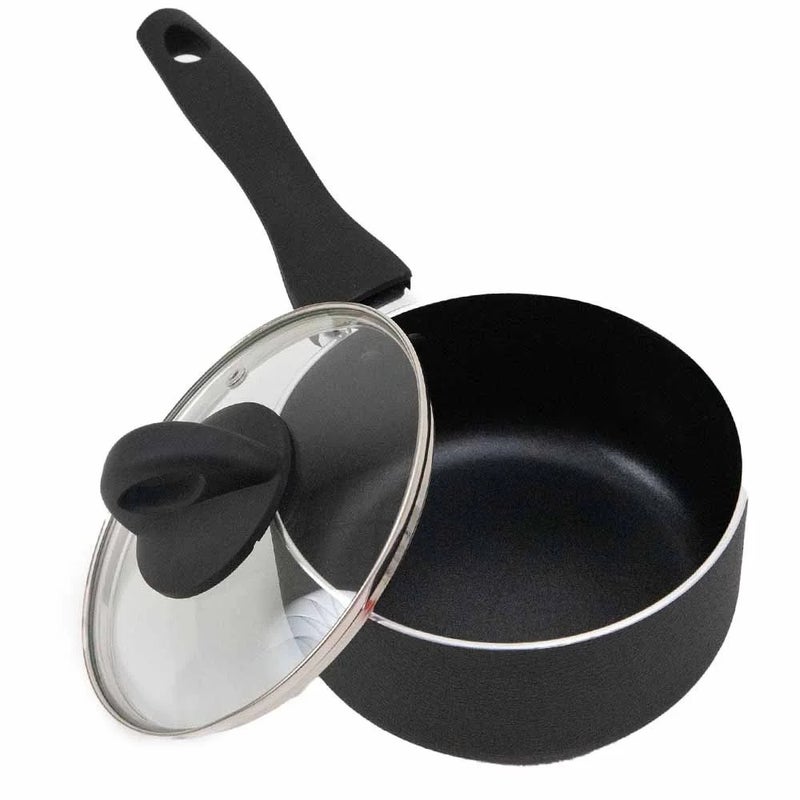 Beefit Cooking Ecopan with Lid, 16cm Non Stick Pan for Cooking in Kitchen