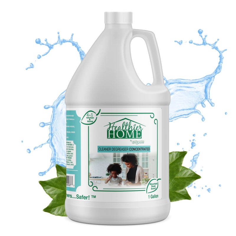 Chomp! Cleaner Degreaser Concentrated Refill: Healthier Home's Kitchen & Home Multi Purpose Degreasing Deodorizer & Stain Remover for, Kitchens, Appliances, Stoves, Ovens, Counters, Floors, Autos 1 G - Image 1