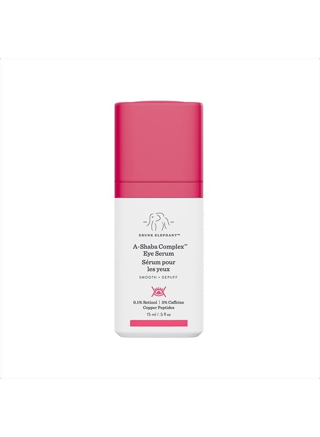 Drunk Elephant A-Shaba Complex Eye Serum - Anti Aging Wrinkle Serum for Dark Circles (15 mL / 0.5 Fl Oz) - Image 1