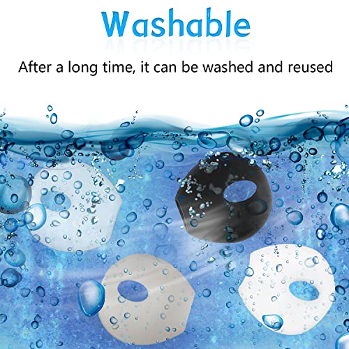 EKIND 4 Pcs Ear Cover Anti-Slip Silicone Soft Replacement Sport Earbud Tips Compatible for iPhone 7 / 6S / 6 Plus / 5S / 5C / 5 Headphones Earphones Protective Accessories (Black) - Image 2