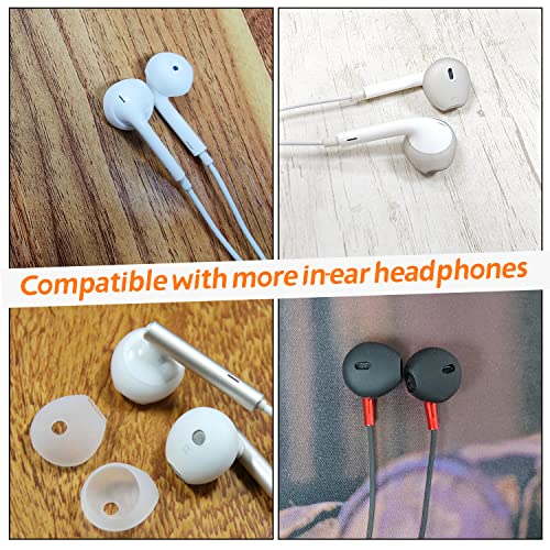 EKIND 4 Pcs Ear Cover Anti-Slip Silicone Soft Replacement Sport Earbud Tips Compatible for iPhone 7 / 6S / 6 Plus / 5S / 5C / 5 Headphones Earphones Protective Accessories (Black) - Image 5