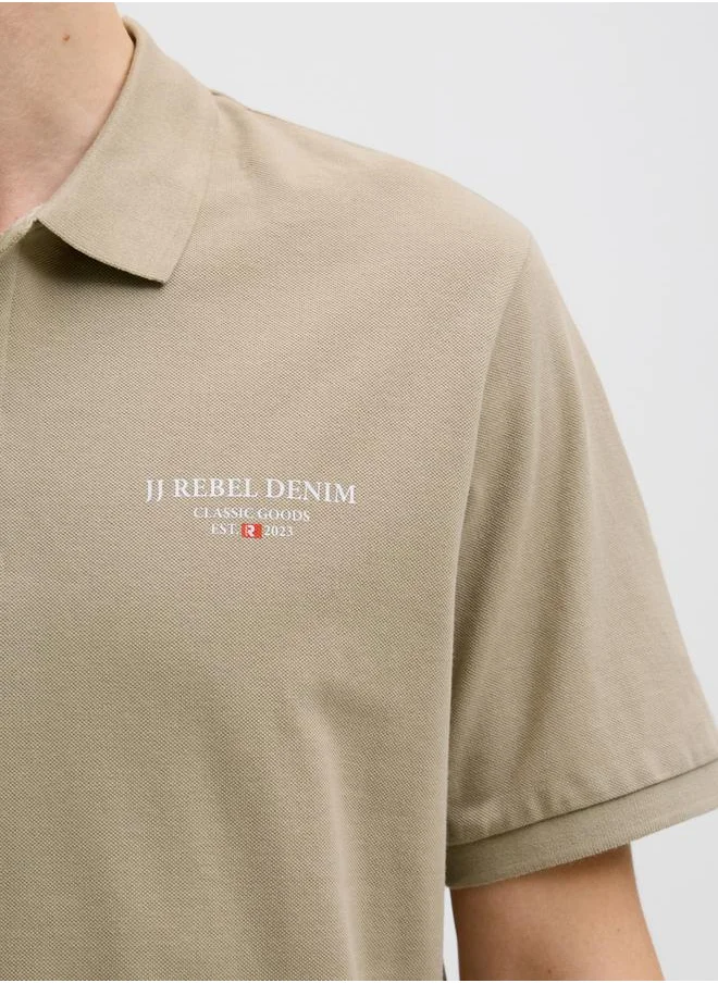 JJ Rebel by Jack & Jones JREBJEANS REBEL PRINT POLO SS