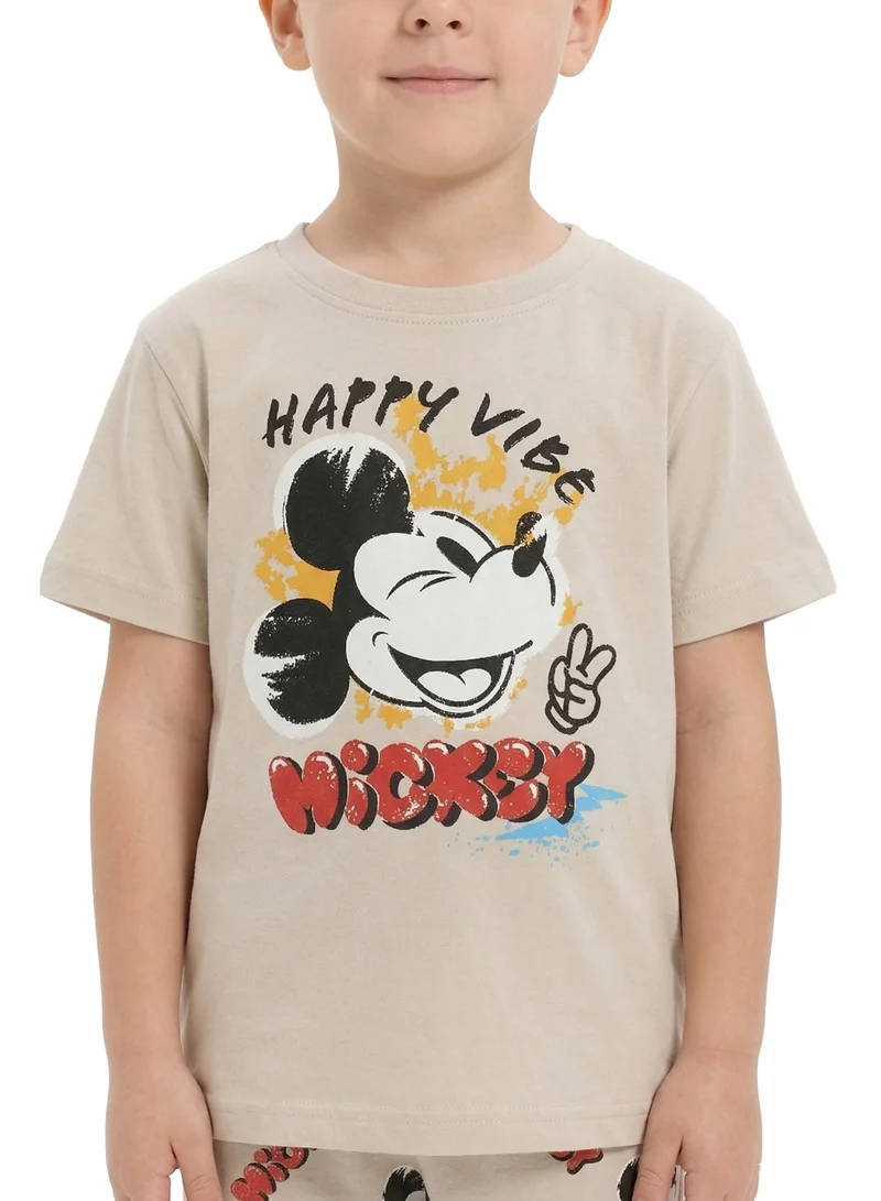 Disney  Toddler Boys Disney Mickey Mouse Printed T-Shirt & Pyjama Set for Kids | Best Price UAE