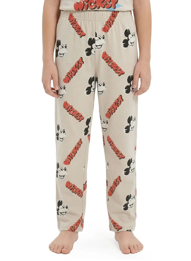 Disney  Toddler Boys Disney Mickey Mouse Printed T-Shirt & Pyjama Set for Kids | Best Price UAE