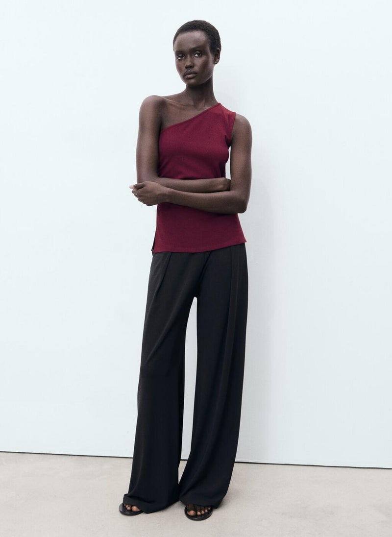 MANGO Asymmetrical Draped Top  - Image 5