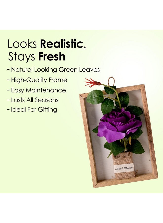 Homestic Artificial Plant|Artificial Flowers For Decoration|Decoration Artificial Flowers Pot|Plants For Office Décor|Natural Looking Plants|Rose Wall Mounted Small Bonsai|Multicolor - Image 3