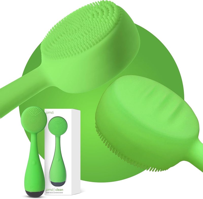 PMD Clean - Smart Facial Cleansing Device with Silicone Brush & Anti-Aging Massager - Waterproof - SonicGlow Vibration Technology - Clear Pores and Blackheads - Lift, Firm, and Tone Skin - Image 1