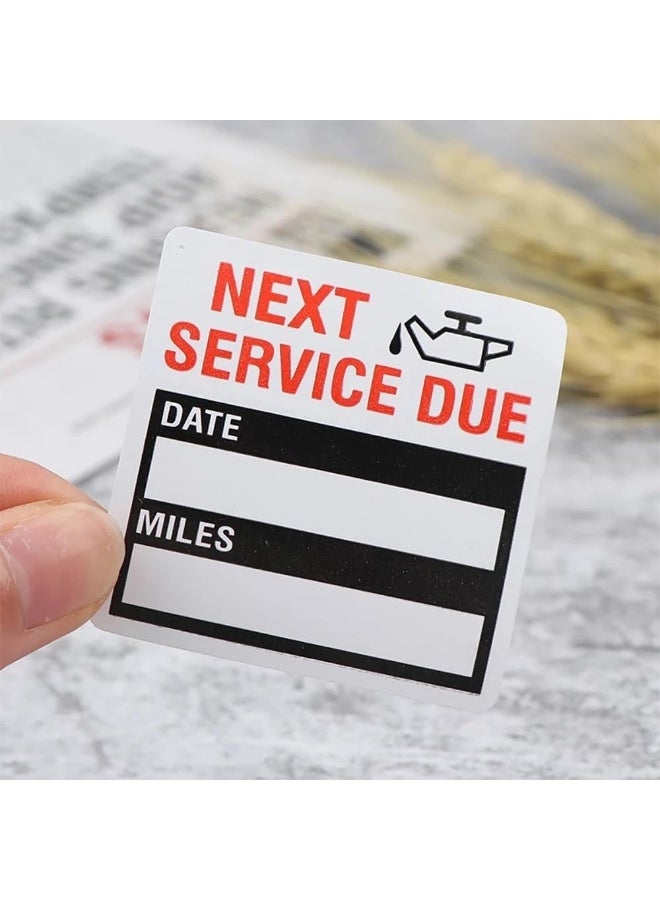 Rubik Car Oil Change Stickers 120 Labels Per Roll, Removable Waterproof Vinyl Stickers Maintenance Next Service Due Reminder, Peel, Write and Stick with No Residue (1 Roll) - Image 3