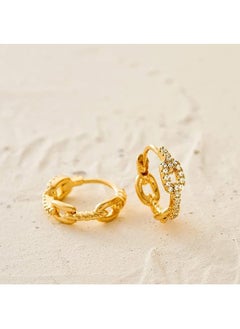 Mevecco Women Huggie Hoop Earrings Gold Ear Stud Cuff 14K Gold Filled Small Boho Beach Simple Delicate Handmade Hypoallergenic Jewelry Gift  - Image 5