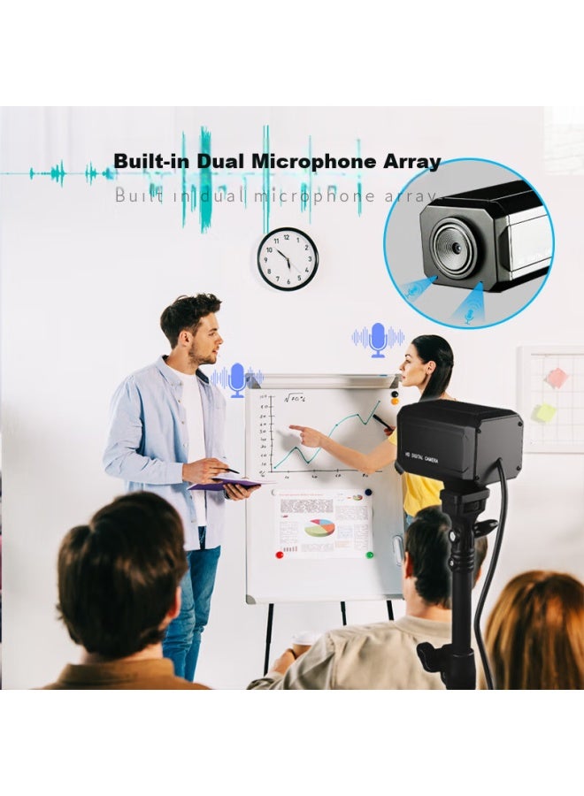 Gesobyte Jixuan C950pro 4k Zoomable Webcam, Metal High-definition Microphone, Remote Control, External For Desktop And Laptop, For Video Calls, Meetings, Office Work, And Online Teaching - Image 5