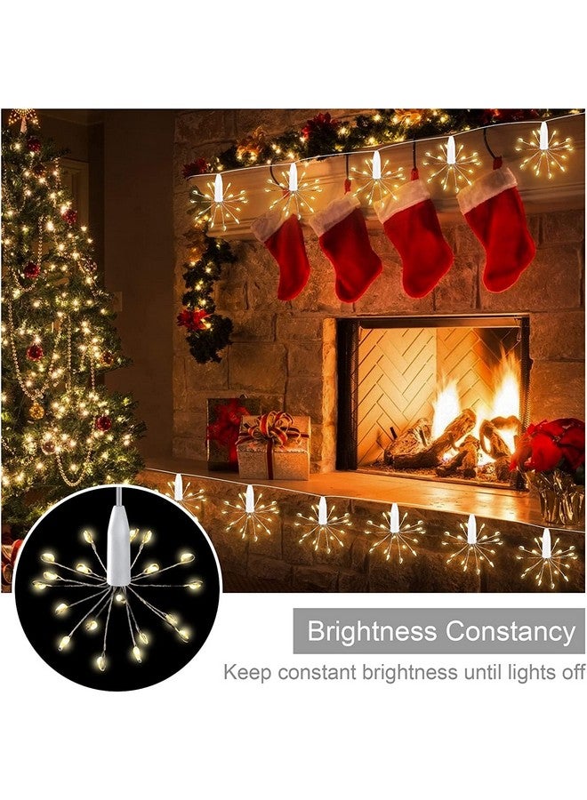 Litehom Starbursts Light, 12 Bright Starbursts Design Sparckle 10Ft Light with USB Operated Waterproof for Diwali, Home Decoration, Birthday, Christmas Tree, New Year, Bedroom Fairy Light (Yellow) - Image 3